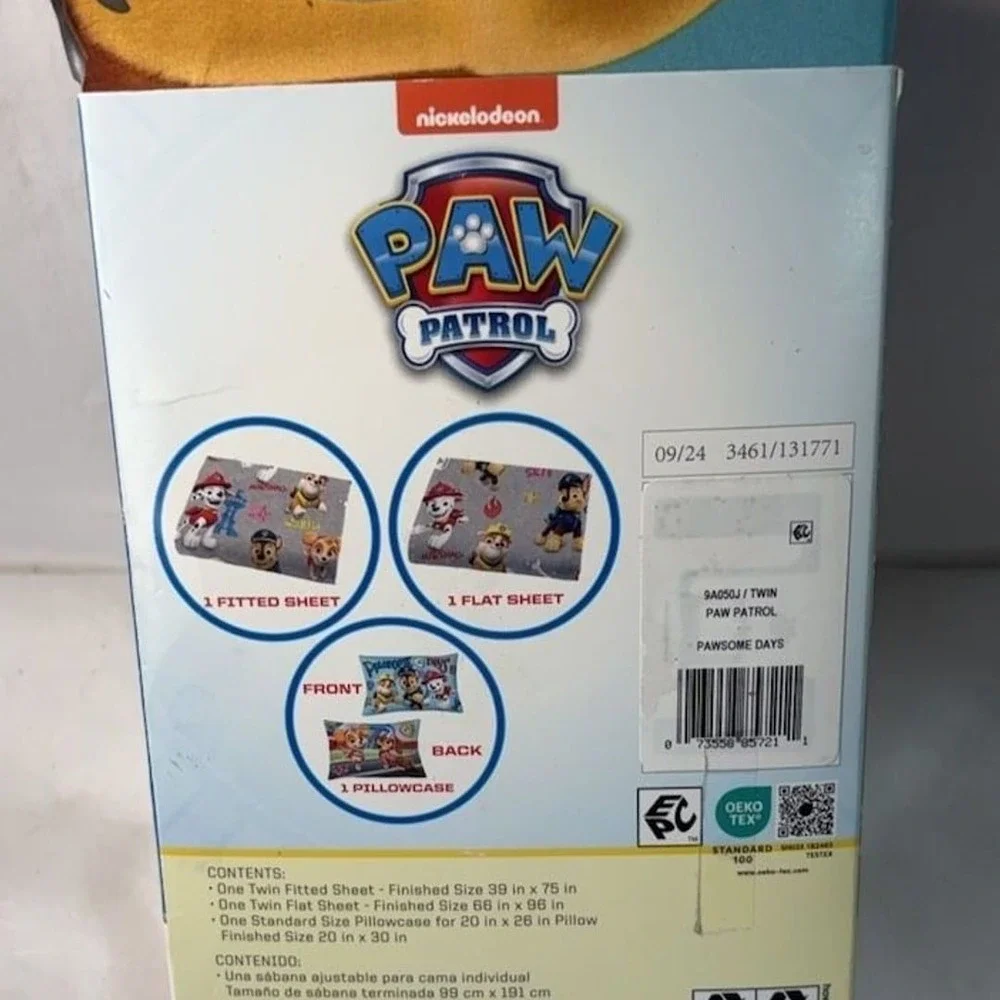 Nickelodeon Paw Patrol Pawsome Days 3-Piece Twin Sheet Set